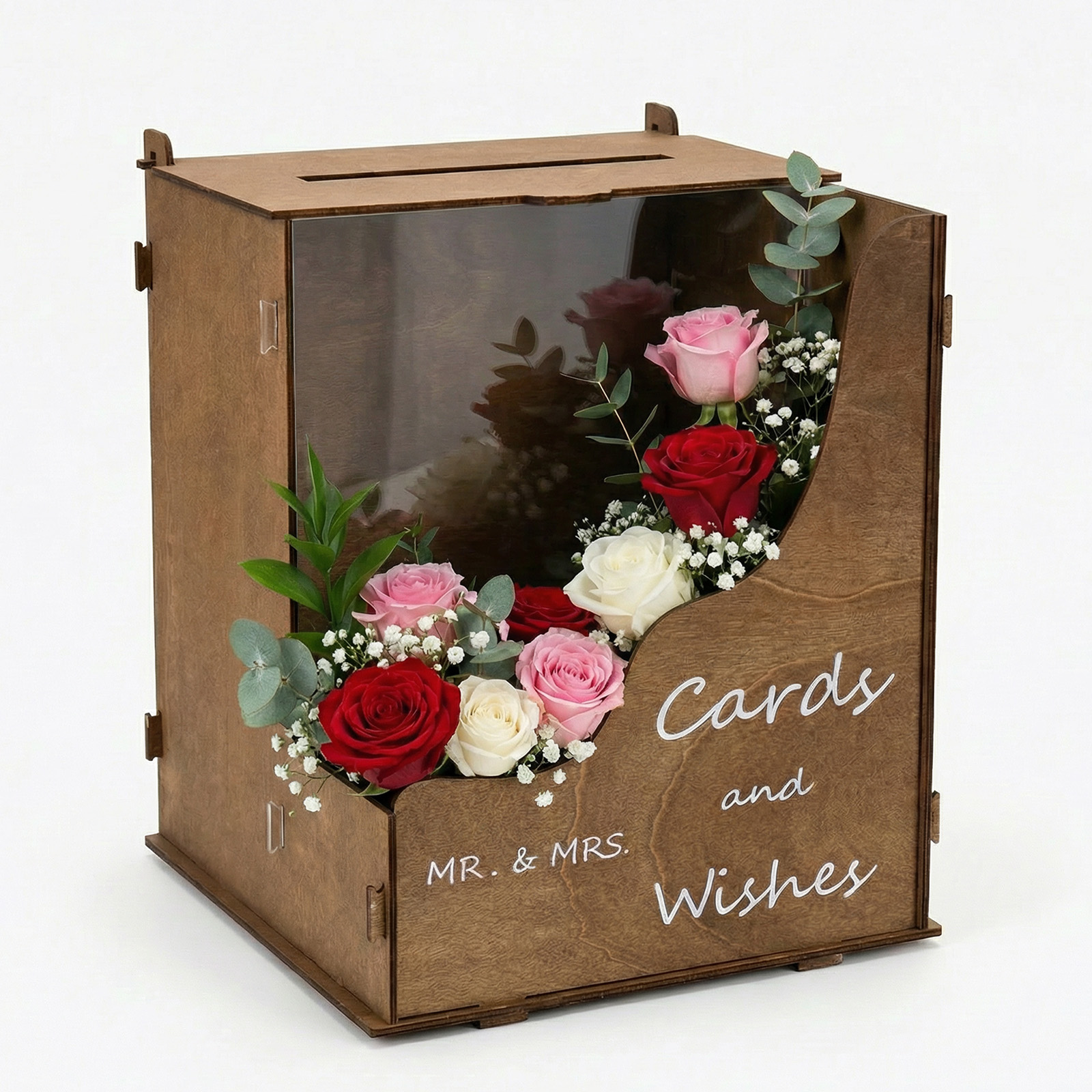 Wedding Card Box - OurWarm Wedding Card Box with Rustic