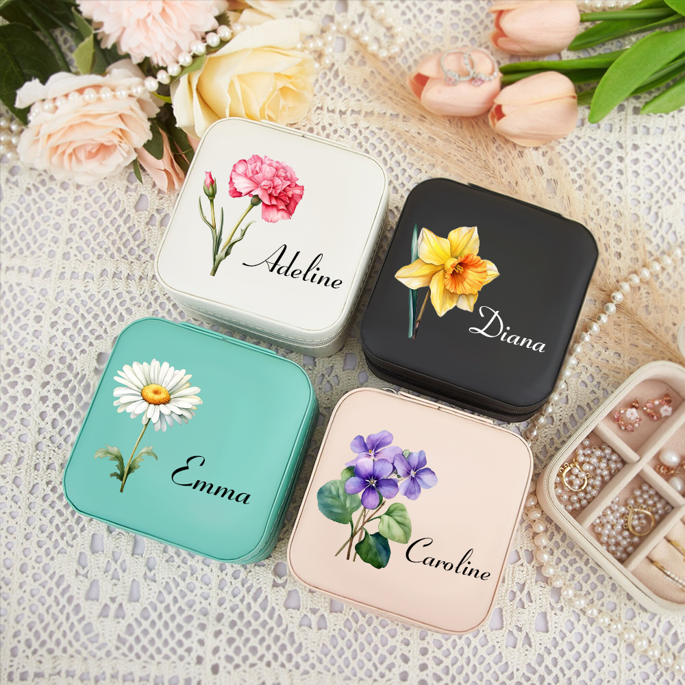 Wedding Packaging - Customized name jewelry box, personalized birthday