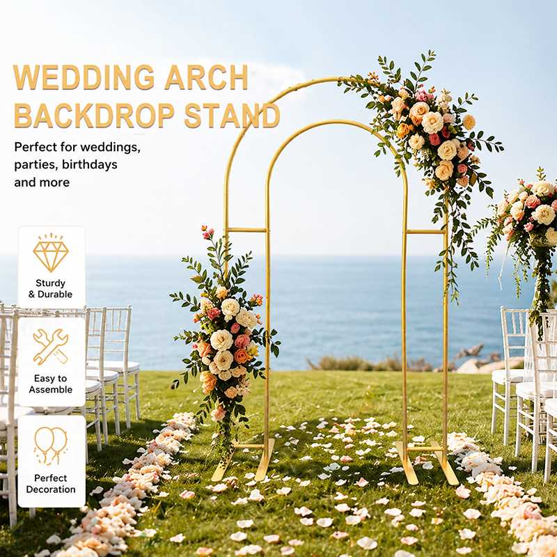 Confetti Balloon Set - Open Arch Backdrop Stand, Double Arch
