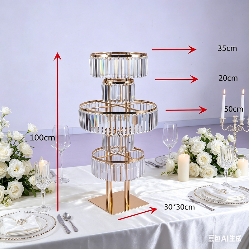 Wedding/Event Supply Store - 4 PCS Flower Rack Crystal Road