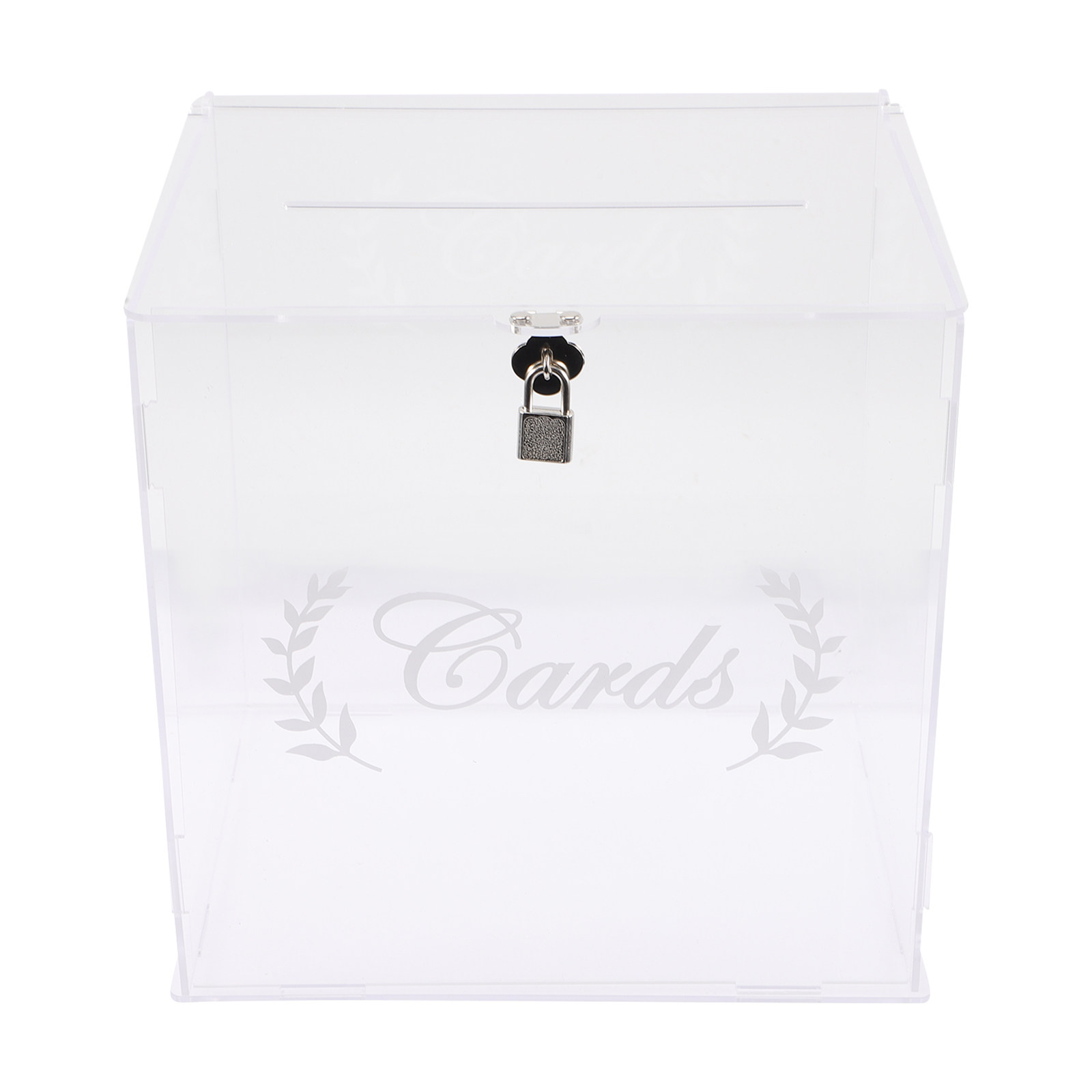 Wedding Card Box - Transparent Acrylic Wedding Party Card Box
