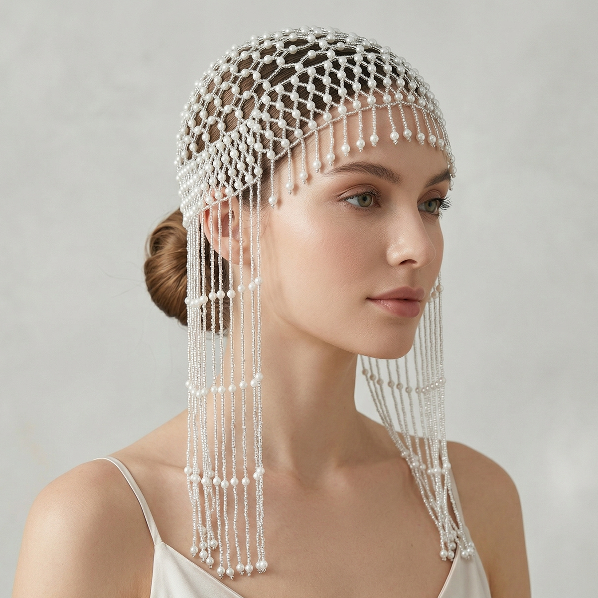 Luxury Pearls Beaded Headwrap  - Wedding Shop avaliação e preço