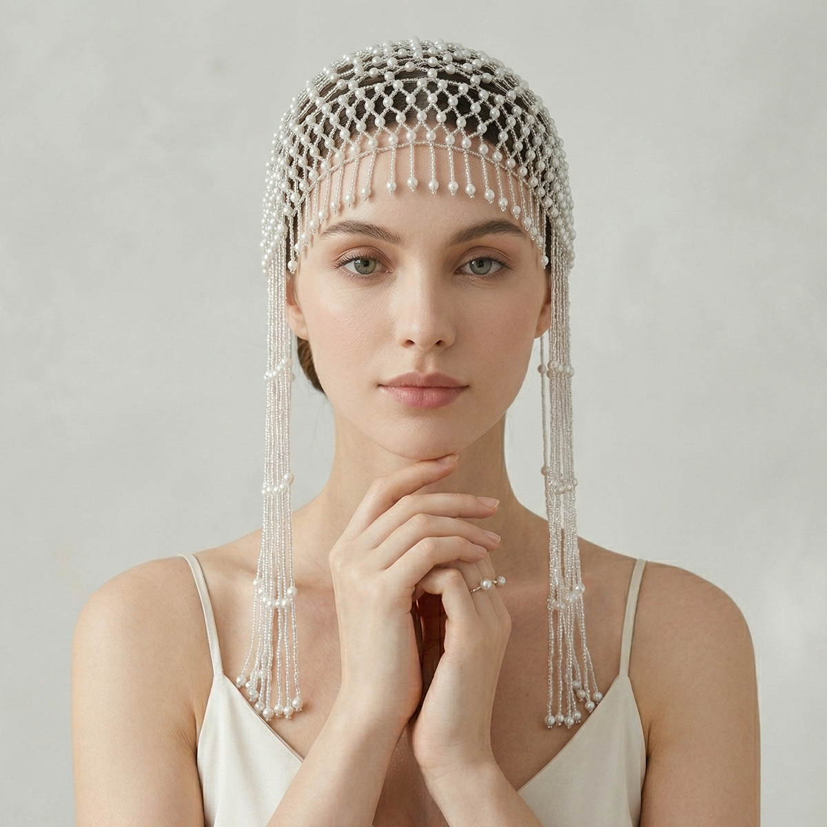 Luxury Pearls Beaded Headwrap  - Wedding Shop avaliação e preço