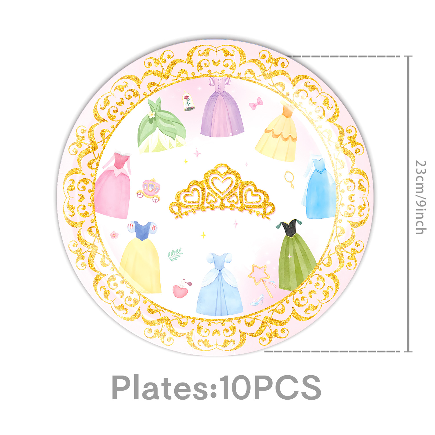 Princess Dress Girls Birthday  - Confetti Balloon Set avaliação e preço