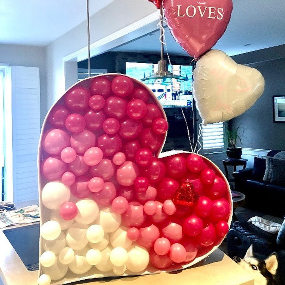Big Love Heart Mosaic DIY Gian - Confetti Balloon Set avaliação e preço