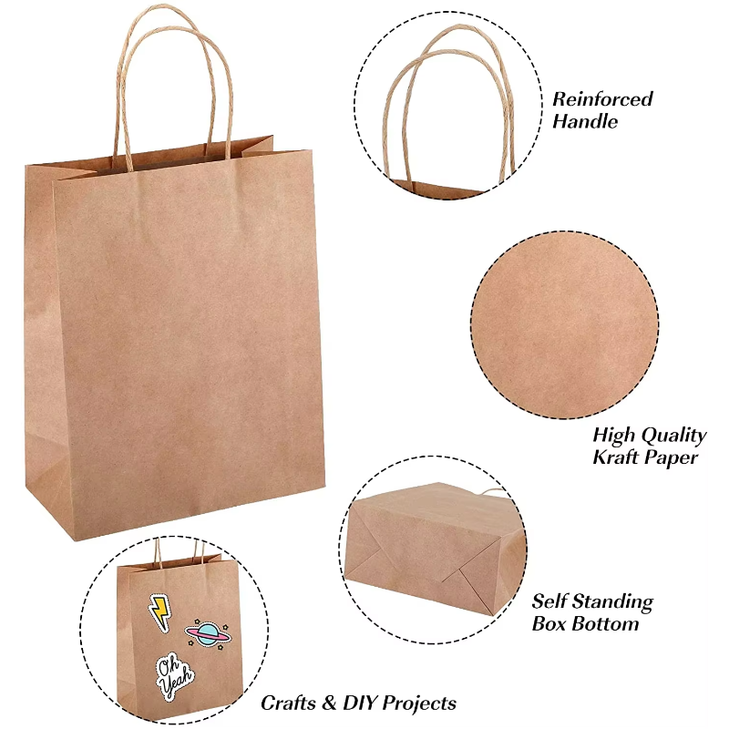 10/25/50pcs/lot Kraft Paper Ba - Wedding/Event Supply Store avaliação e preço