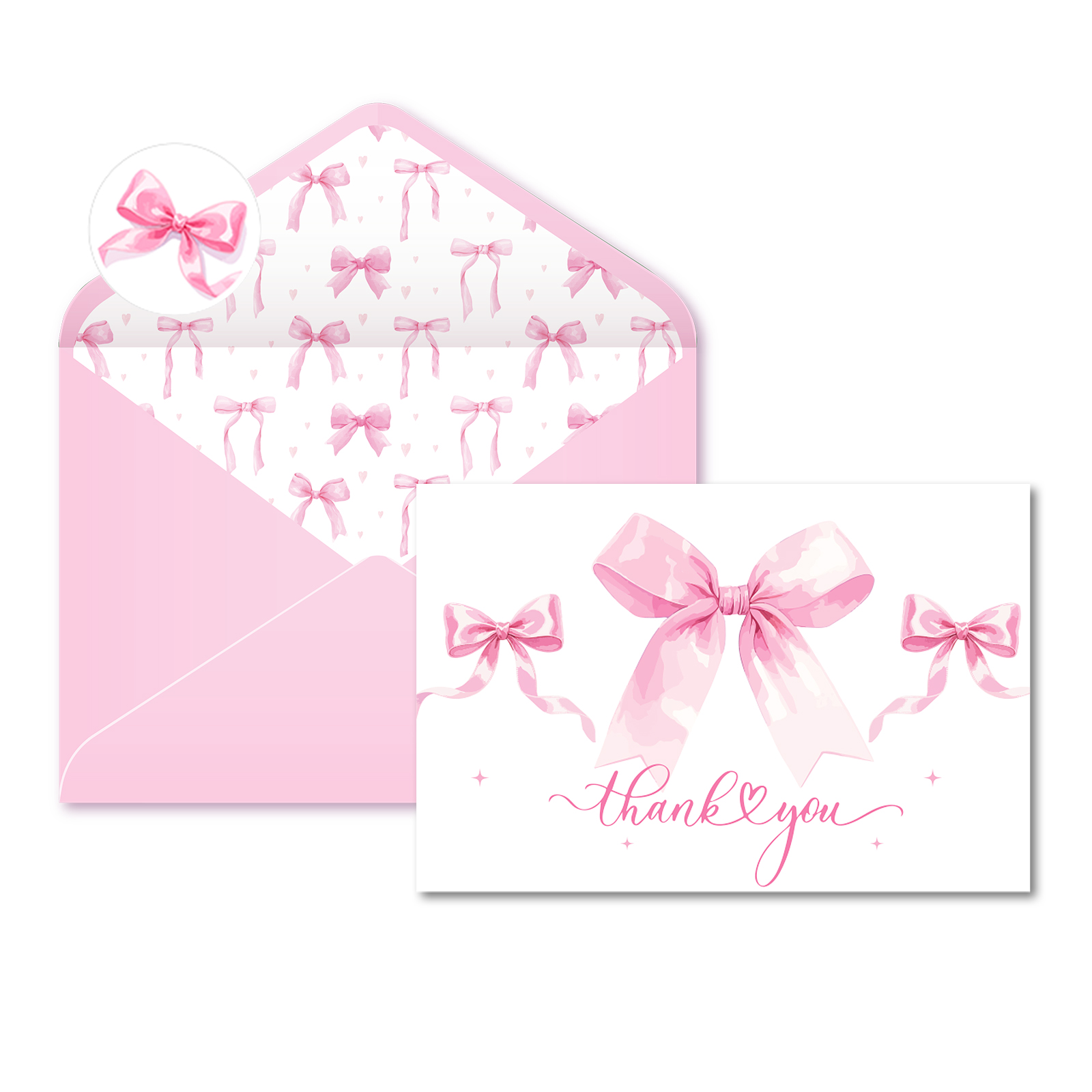 13pcs Pink Bow Tie Greeting Ca - Wedding Sutra avaliação e preço