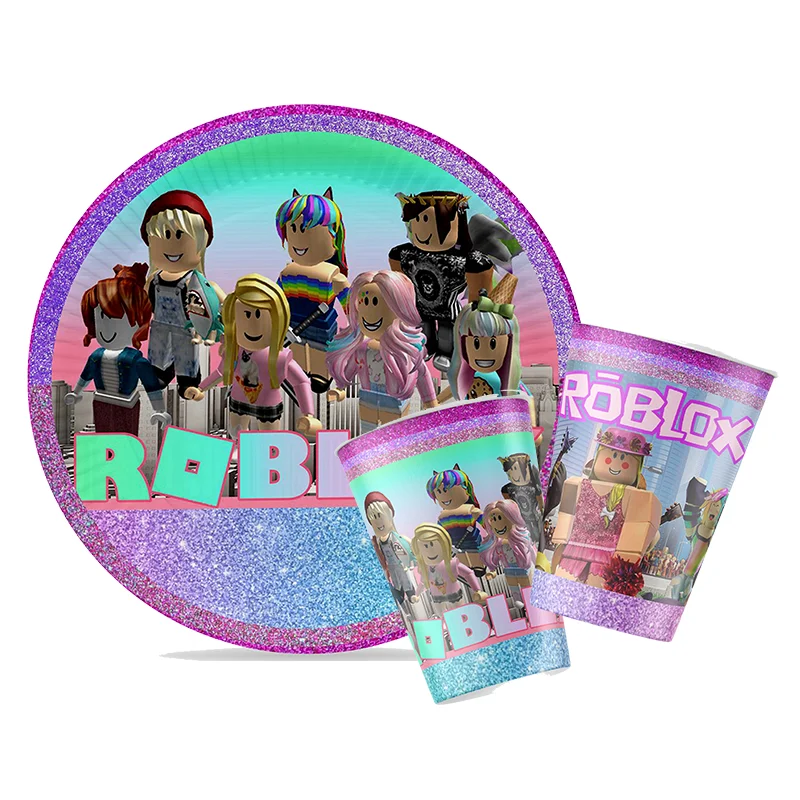 Roblox Girl Decorations for Pu - Confetti Balloon Set avaliação e preço