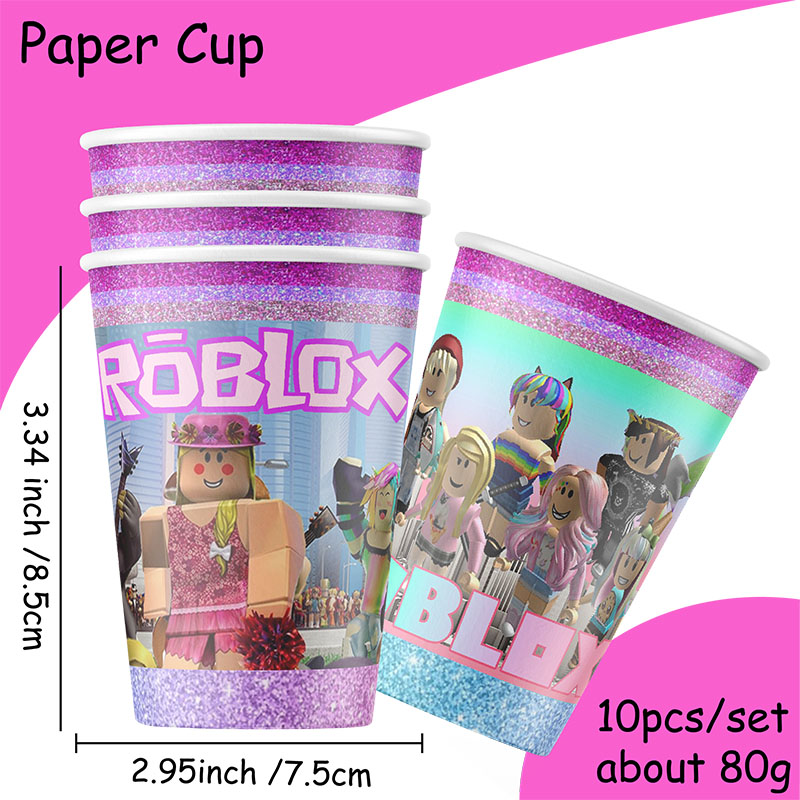 Roblox Girl Decorations for Pu - Confetti Balloon Set avaliação e preço
