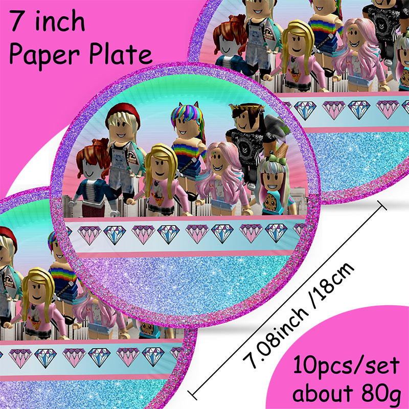 Roblox Girl Decorations for Pu - Confetti Balloon Set avaliação e preço