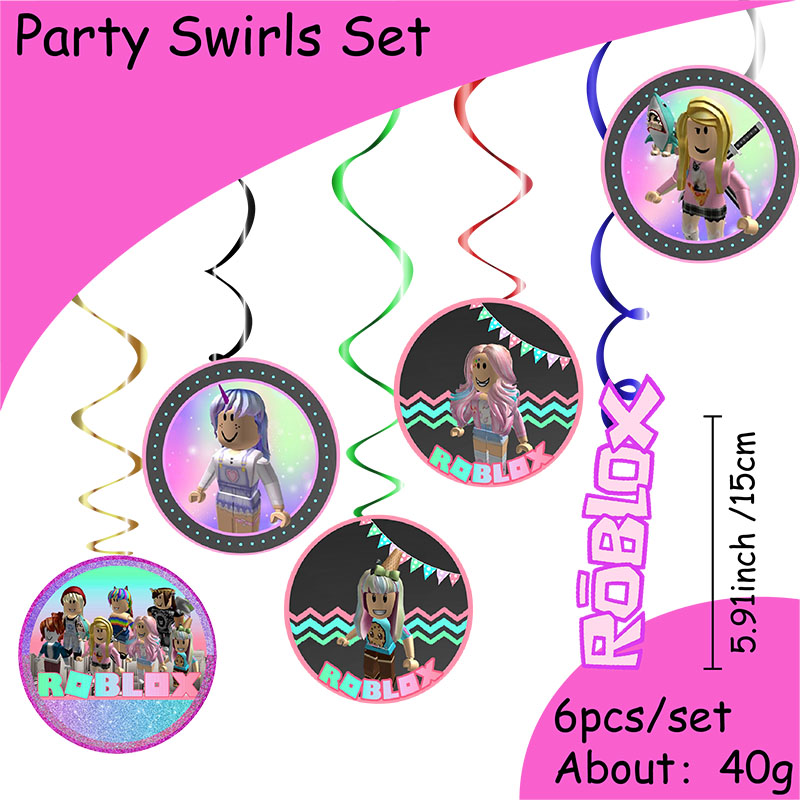 Roblox Girl Decorations for Pu - Confetti Balloon Set avaliação e preço
