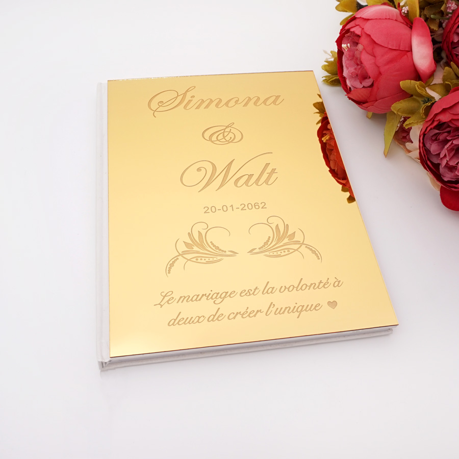Acrylic Mirror Personalized El - Personalized Guest Book avaliação e preço