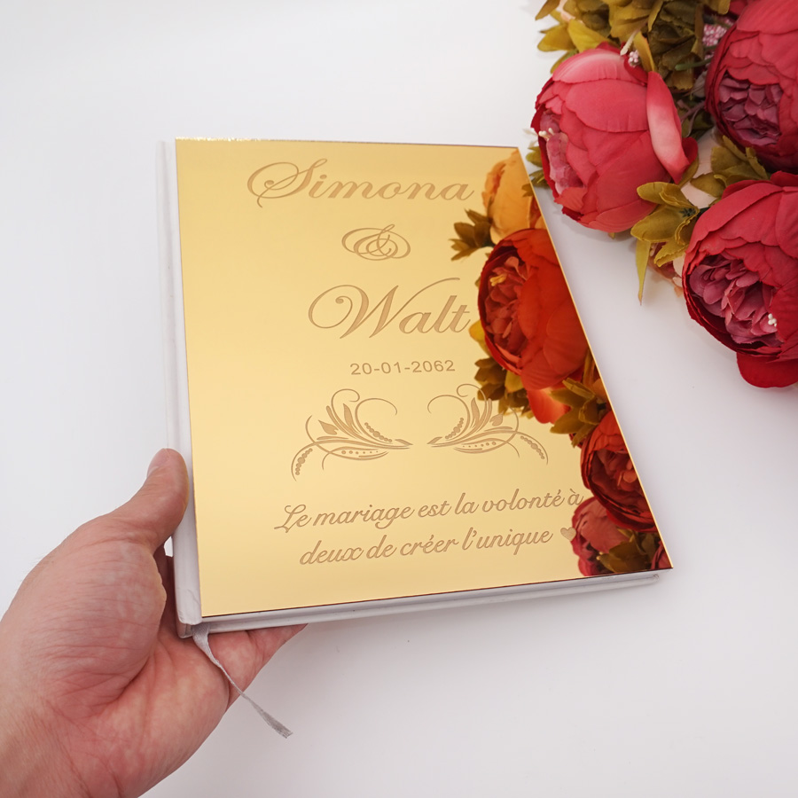 Acrylic Mirror Personalized El - Personalized Guest Book avaliação e preço