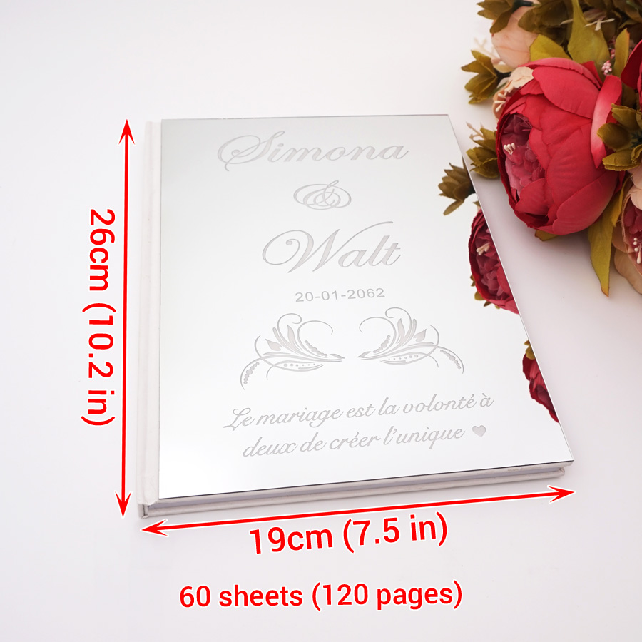 Acrylic Mirror Personalized El - Personalized Guest Book avaliação e preço