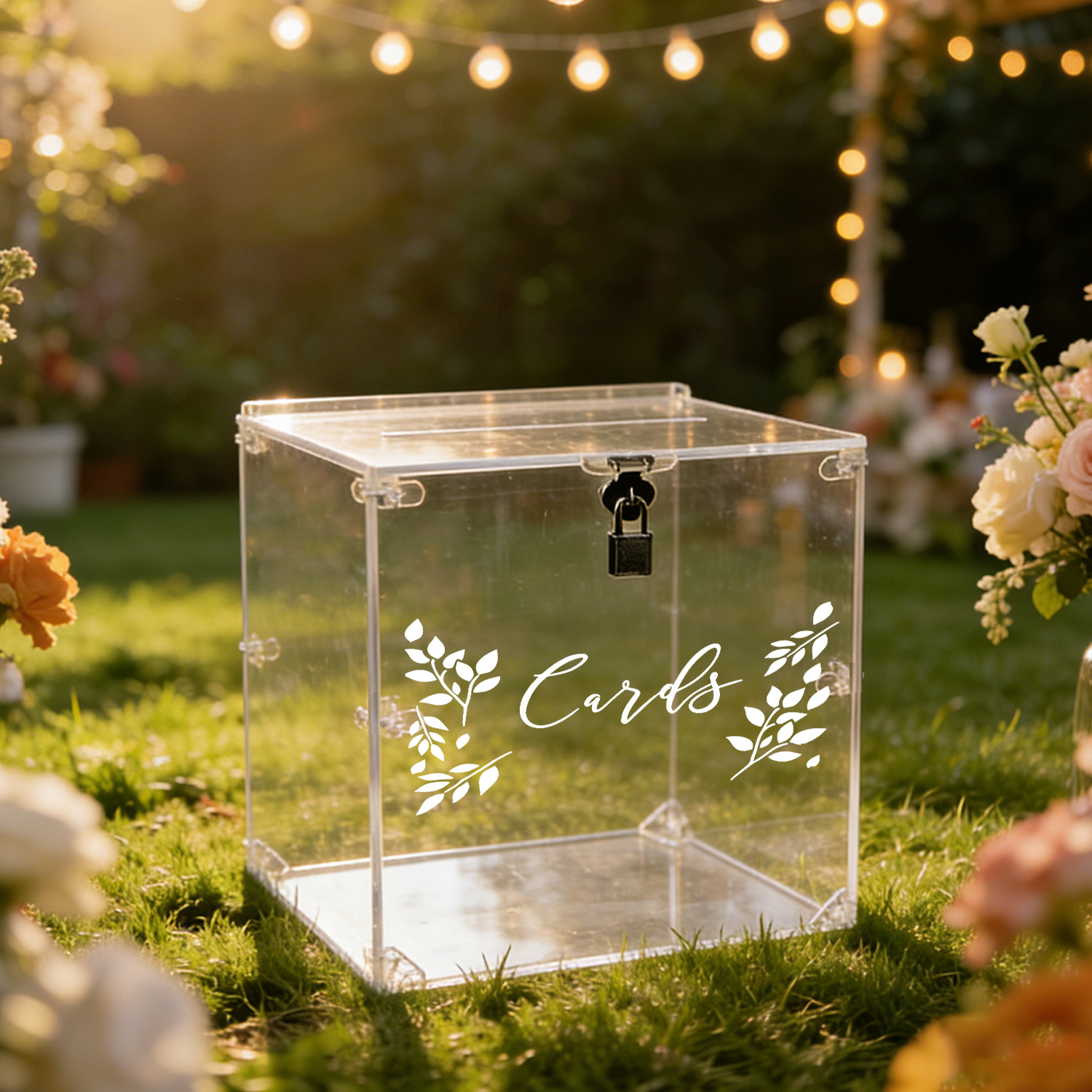 Acrylic Wedding Card Boxes wit - Wedding Card Box avaliação e preço
