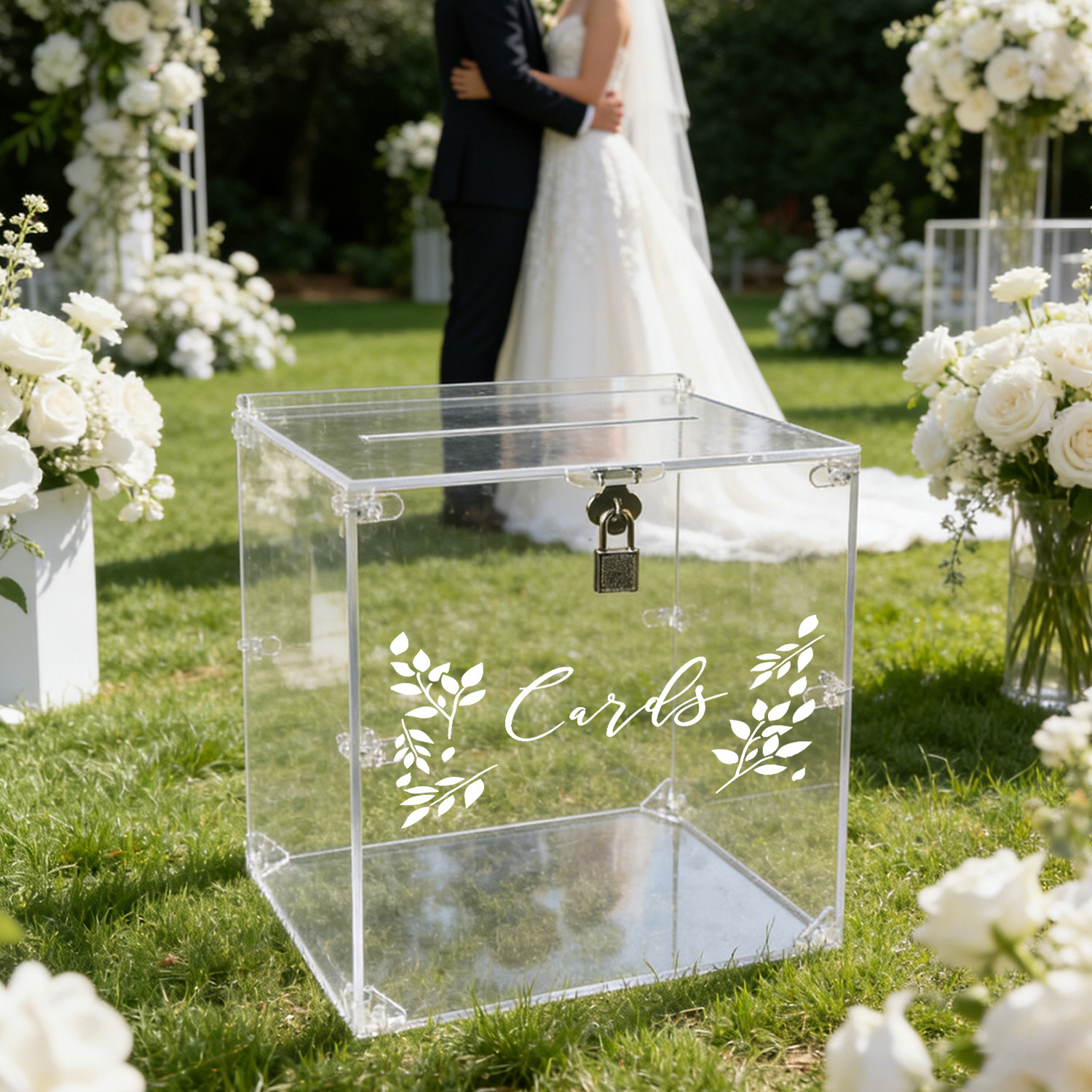 Acrylic Wedding Card Boxes wit - Wedding Card Box avaliação e preço