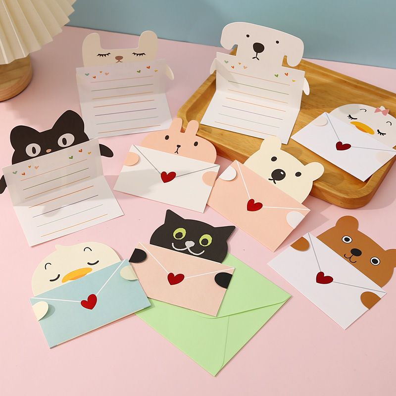 9Pcs Cartoon Animal Gift Card  - Wedding Sutra avaliação e preço