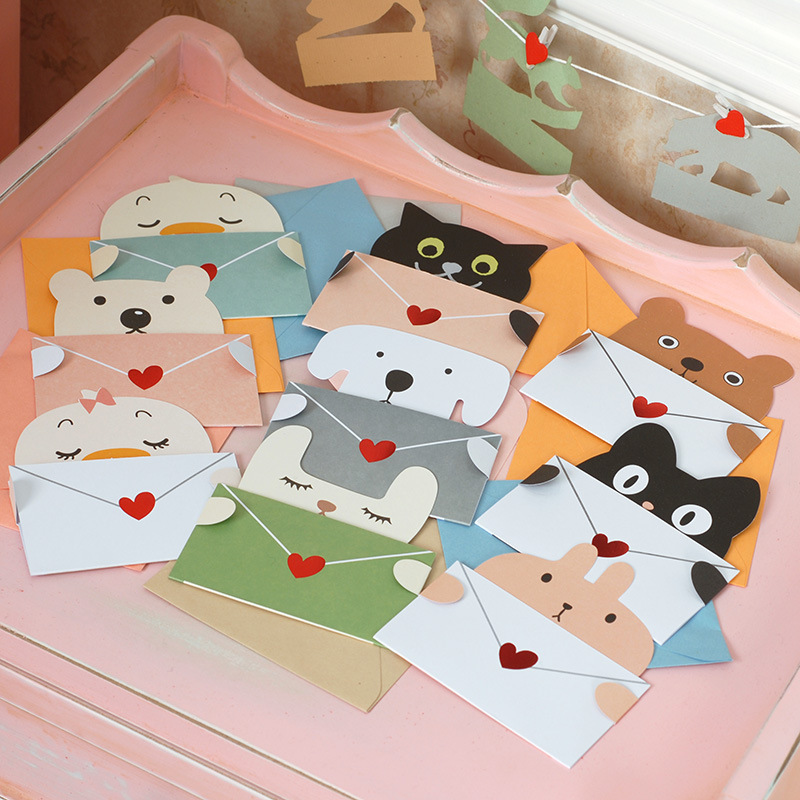 9Pcs Cartoon Animal Gift Card  - Wedding Sutra avaliação e preço