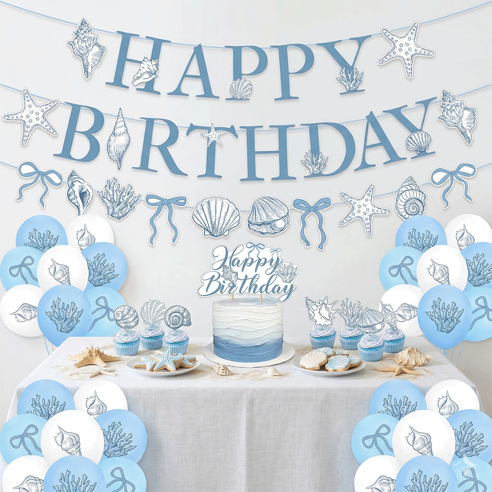 Elegant Ocean Mermaid Birthday - Confetti Balloon Set avaliação e preço
