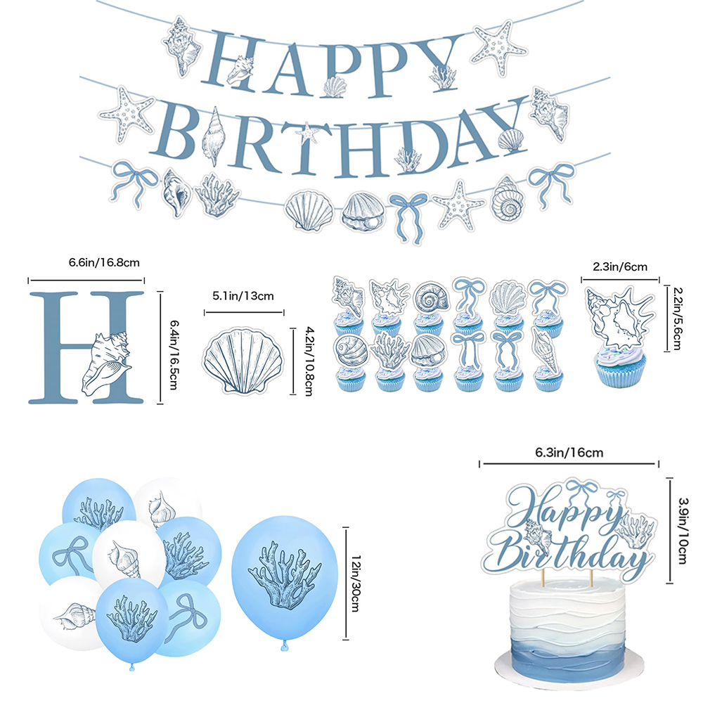Elegant Ocean Mermaid Birthday - Confetti Balloon Set avaliação e preço