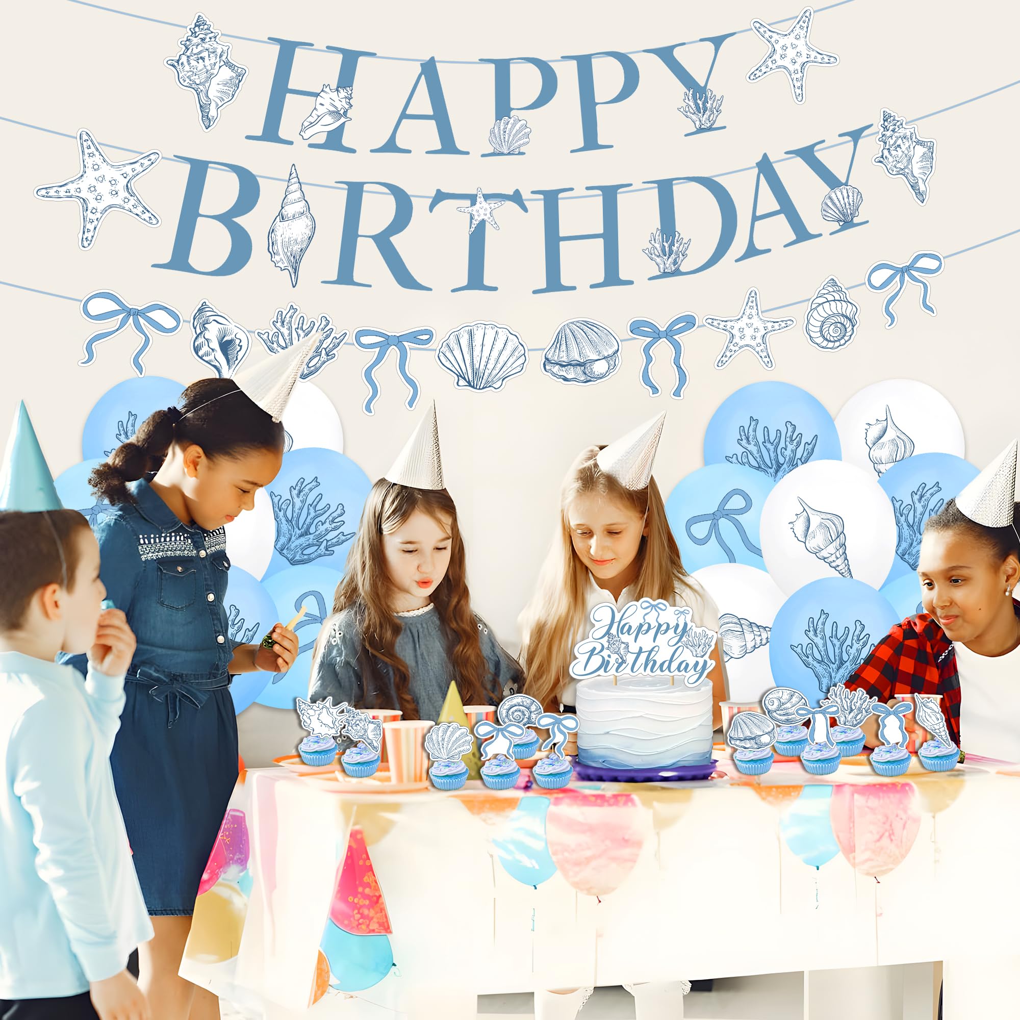 Elegant Ocean Mermaid Birthday - Confetti Balloon Set avaliação e preço