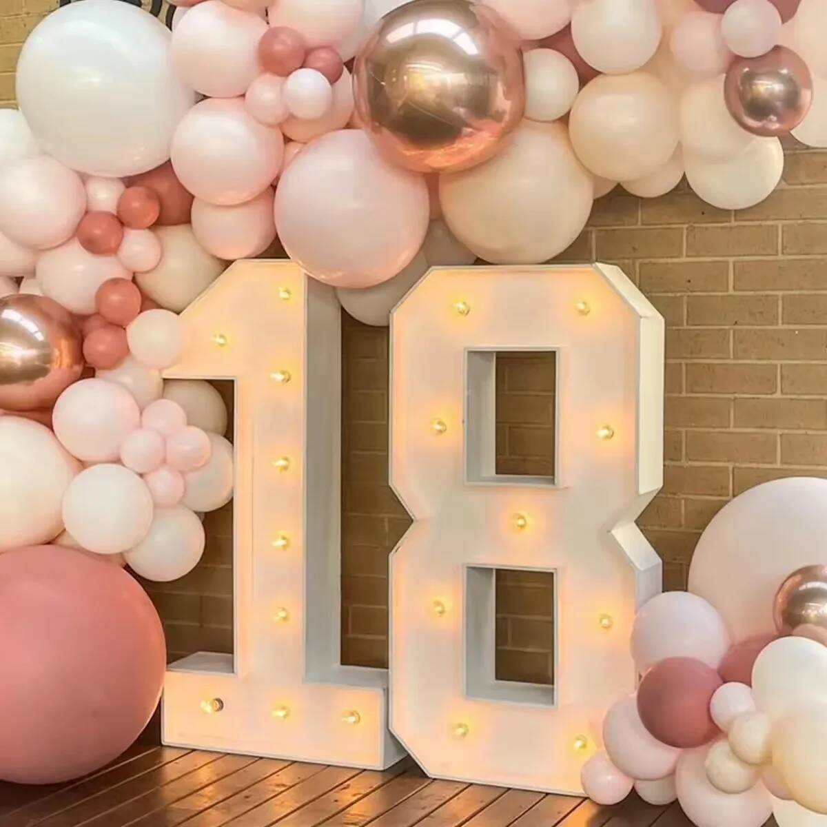 Giant Number Led Light for Kid - Confetti Balloon Set avaliação e preço