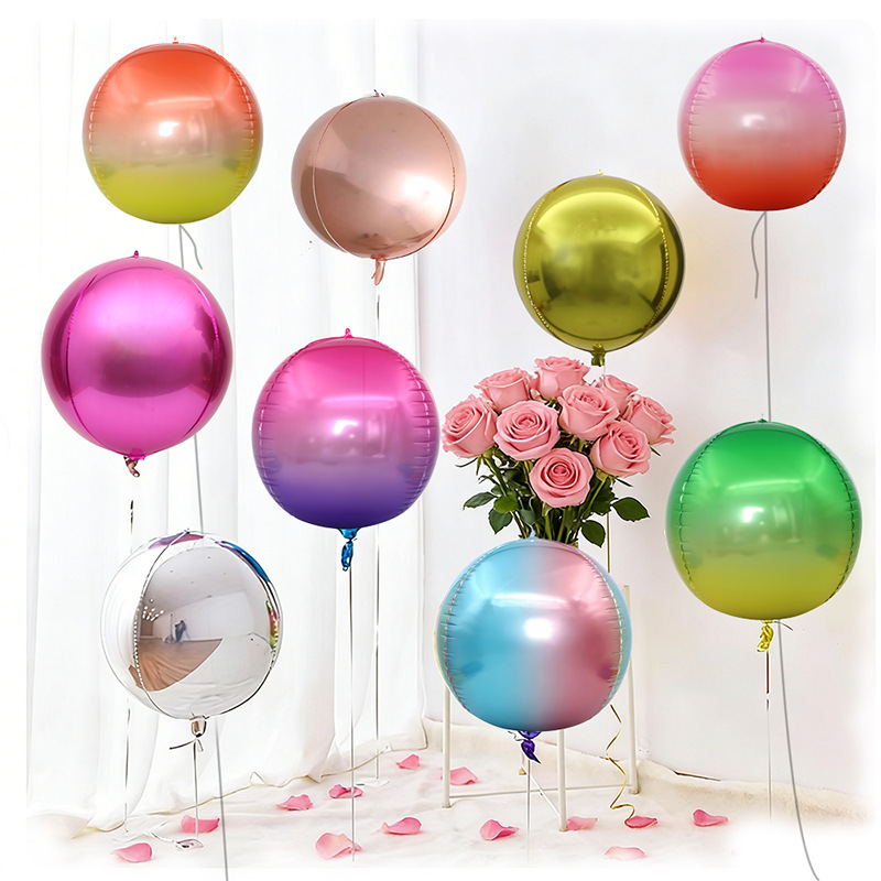 5pcs 10 18 22 Inch 4D Round Me - Wedding/Event Supply Store avaliação e preço