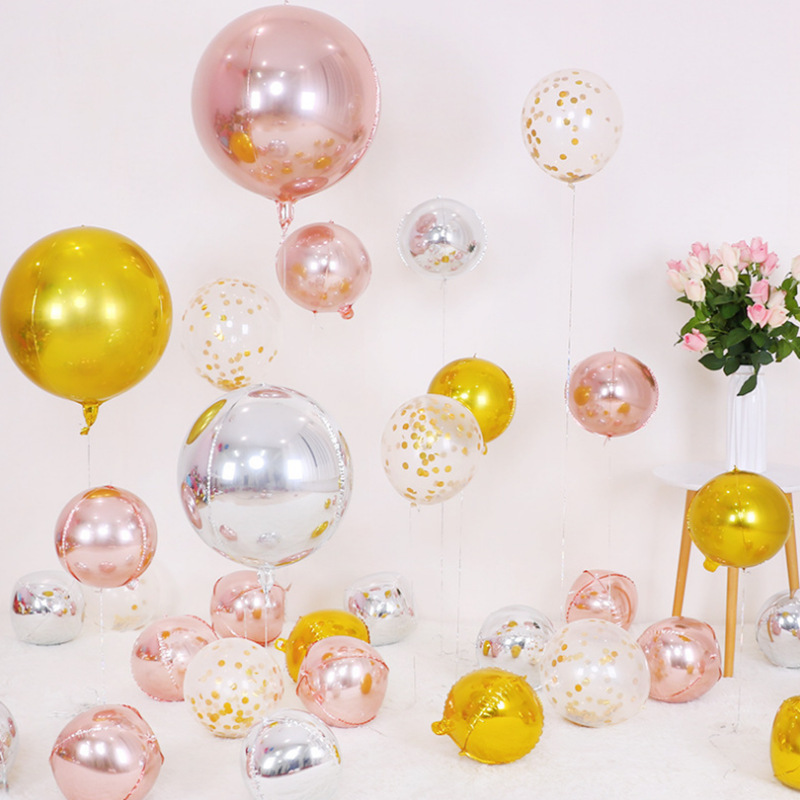 5pcs 10 18 22 Inch 4D Round Me - Wedding/Event Supply Store avaliação e preço