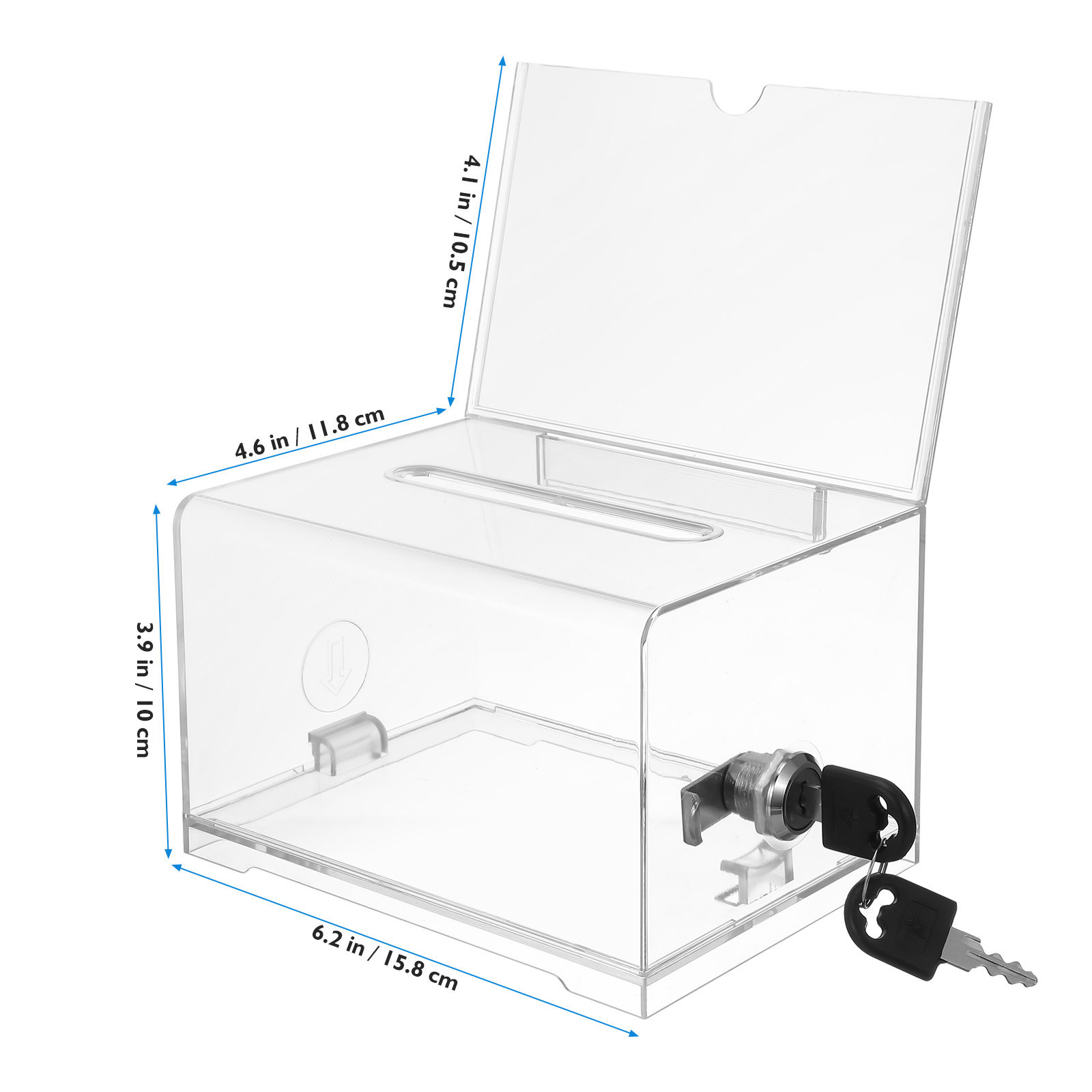 Clear Acrylic Suggestion Box w - Wedding Card Box avaliação e preço