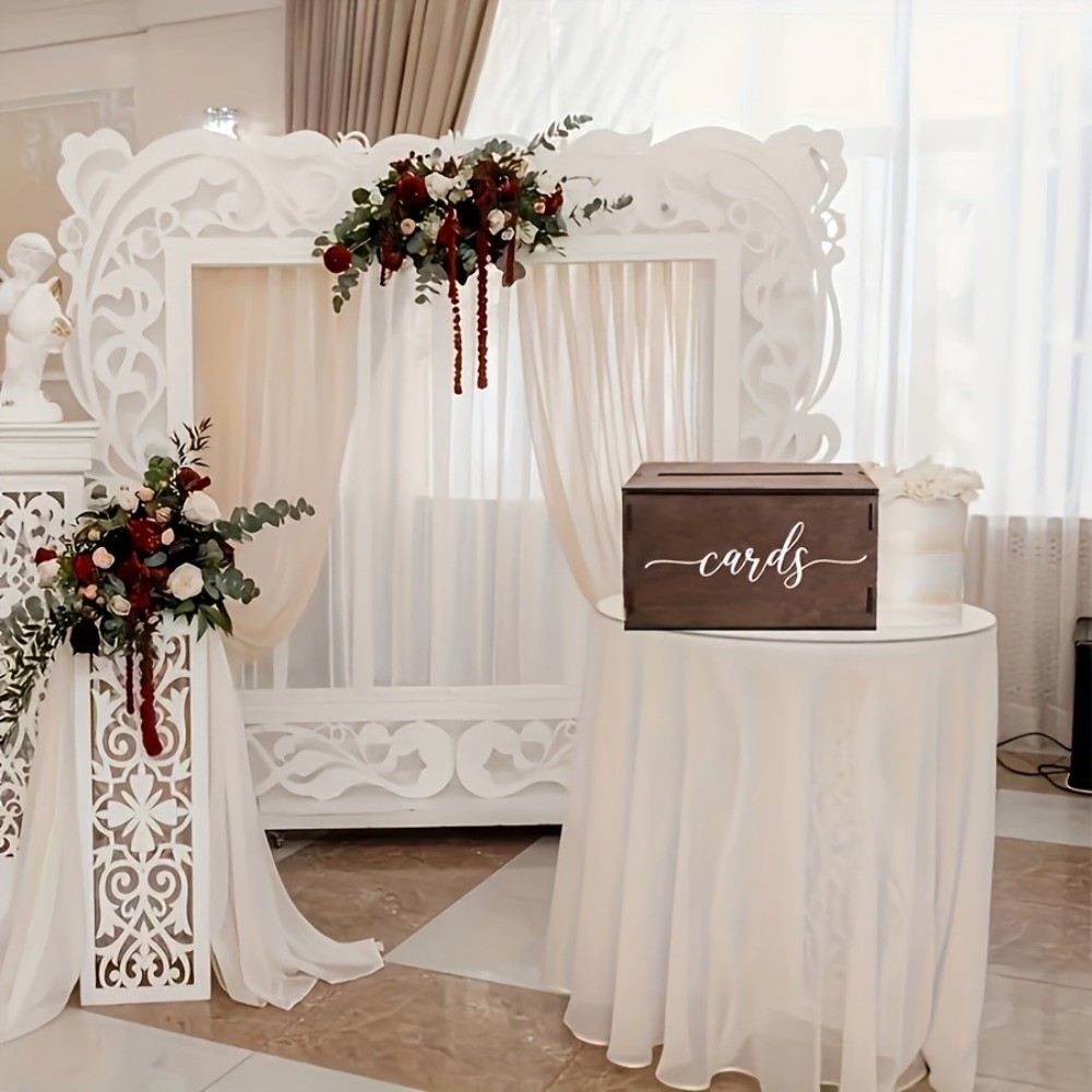 New Wooden Wedding Card Box De - Wedding Card Box avaliação e preço