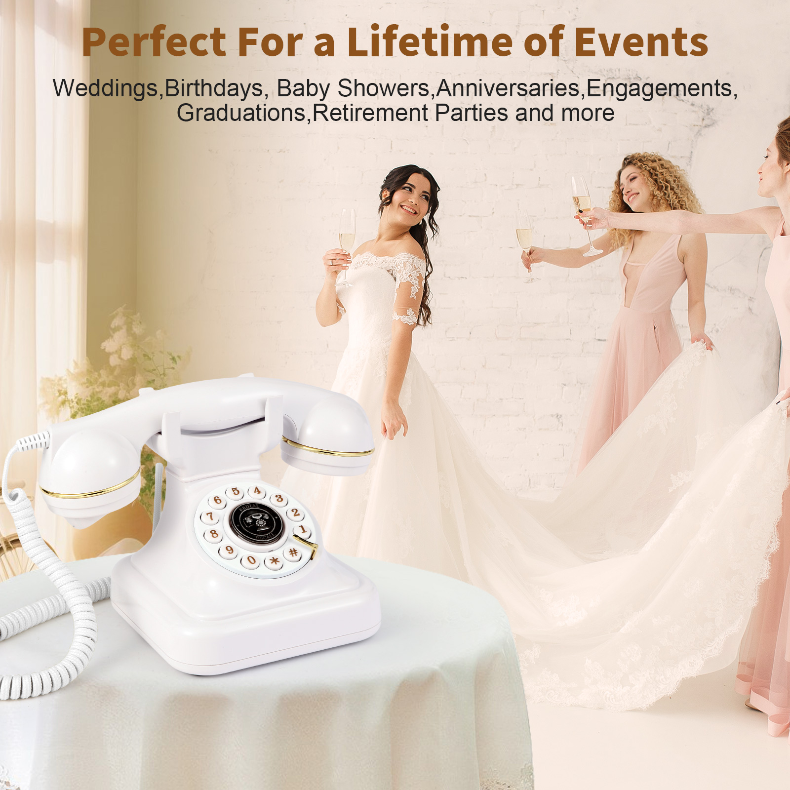 Audio guest book phone retro s - Personalized Guest Book avaliação e preço