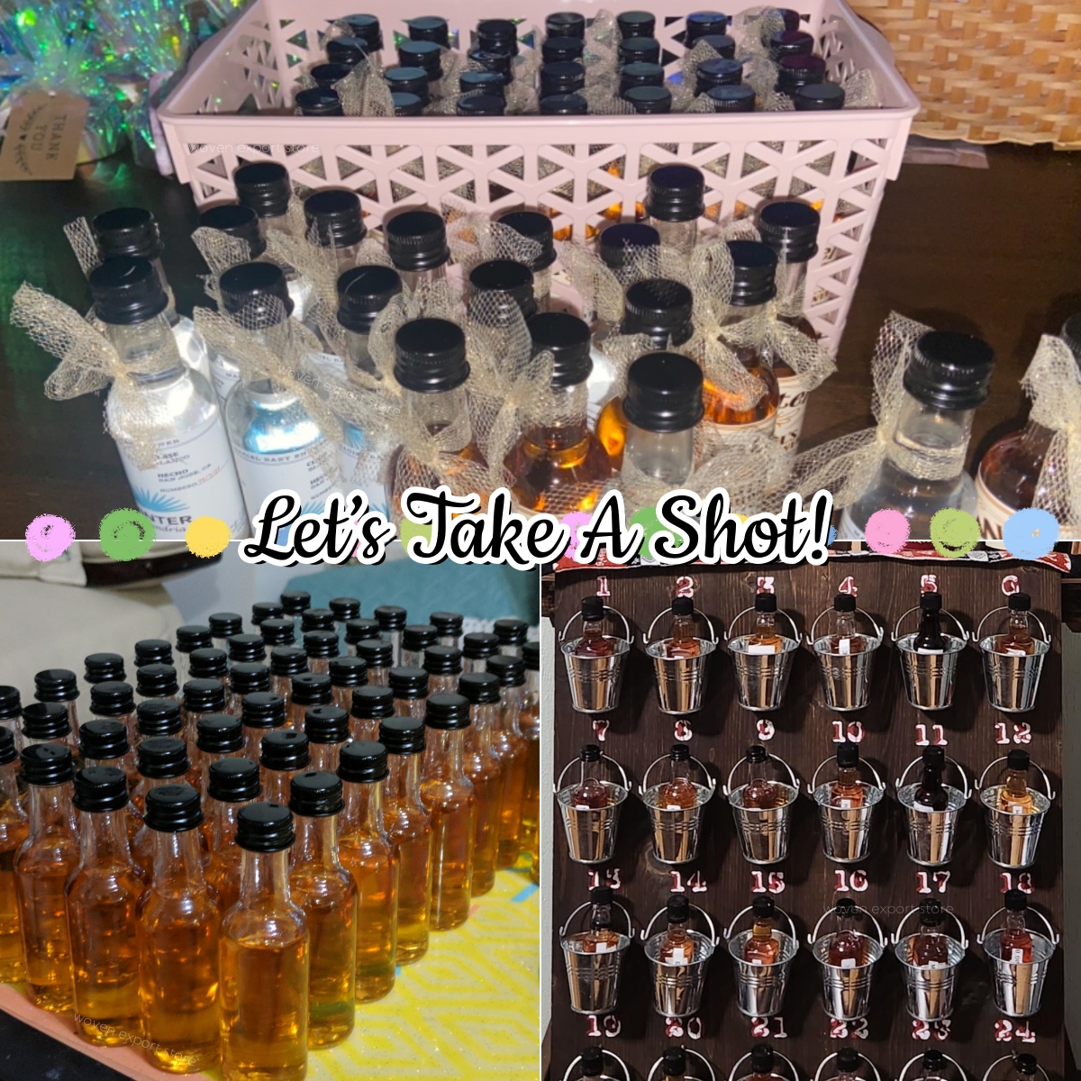 50-100Pcs 1.7oz Mini Liquor Bo - Wedding Alcohol Supply avaliação e preço