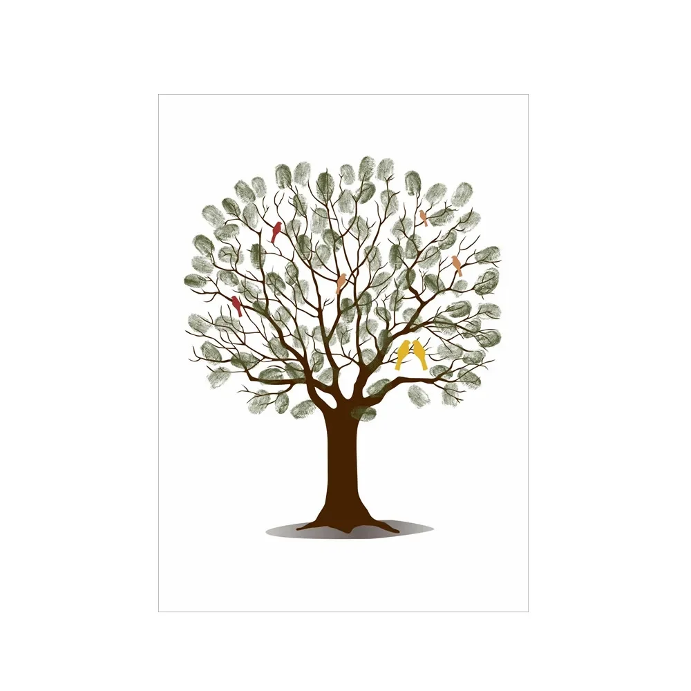 Wedding Fingerprint Tree Canva - Wedding Packaging avaliação e preço