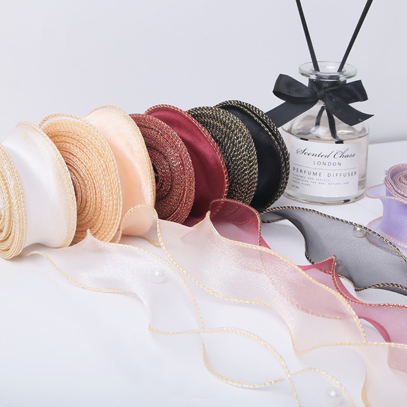 10Yards/Roll Sheer Chiffon Rib - Wedding Decoration Supply avaliação e preço