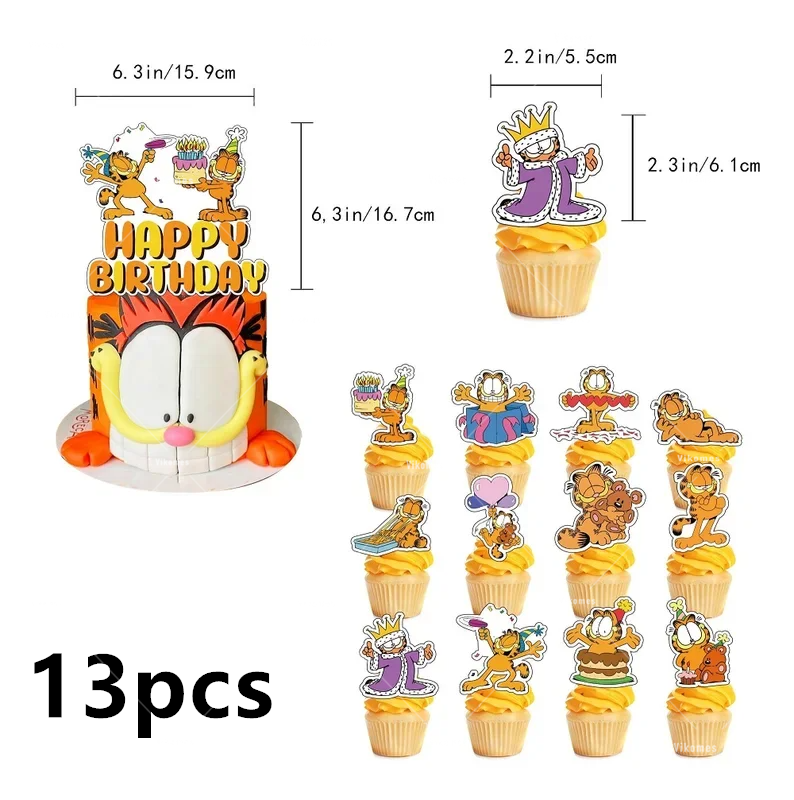 Cute Cartoon G-arfielded Birth - Confetti Balloon Set avaliação e preço