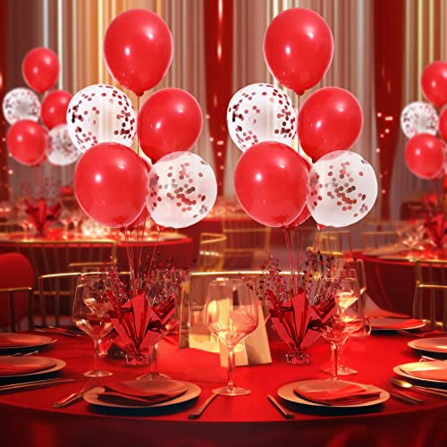 6 Set Christmas Table Balloons - Confetti Balloon Set avaliação e preço