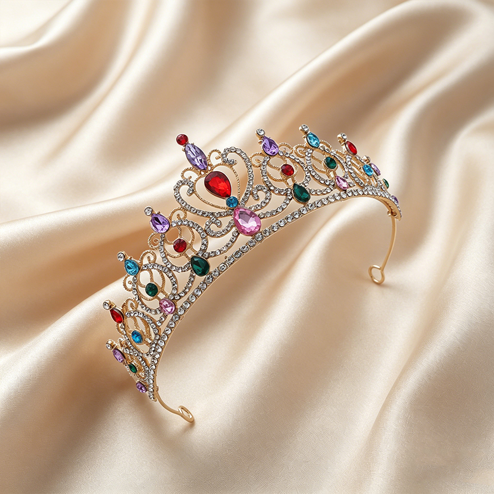 Luxury Vintage Gold Tiara Crow - Wedding Shop avaliação e preço
