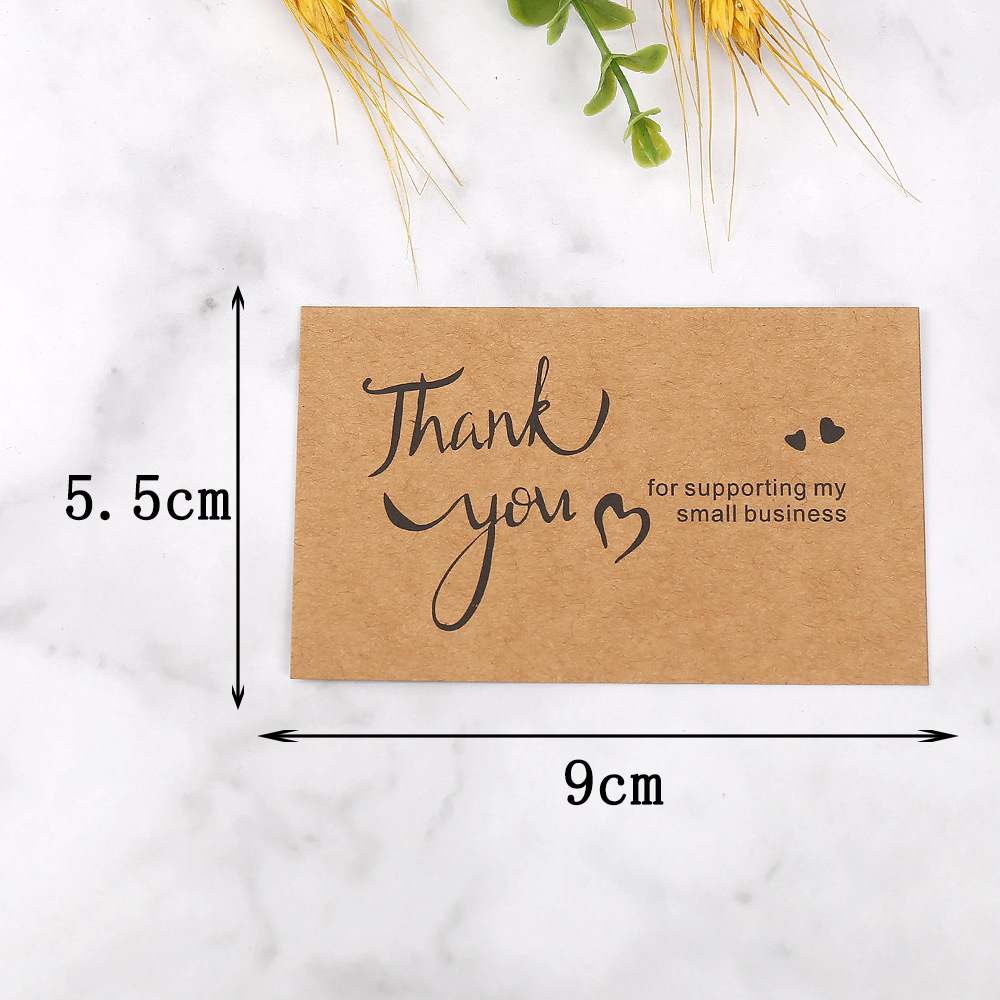 50pcs Thank You Cards Kraft Pa - Wedding/Event Supply Store avaliação e preço