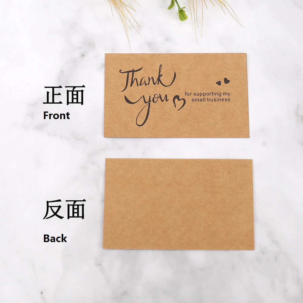 50pcs Thank You Cards Kraft Pa - Wedding/Event Supply Store avaliação e preço