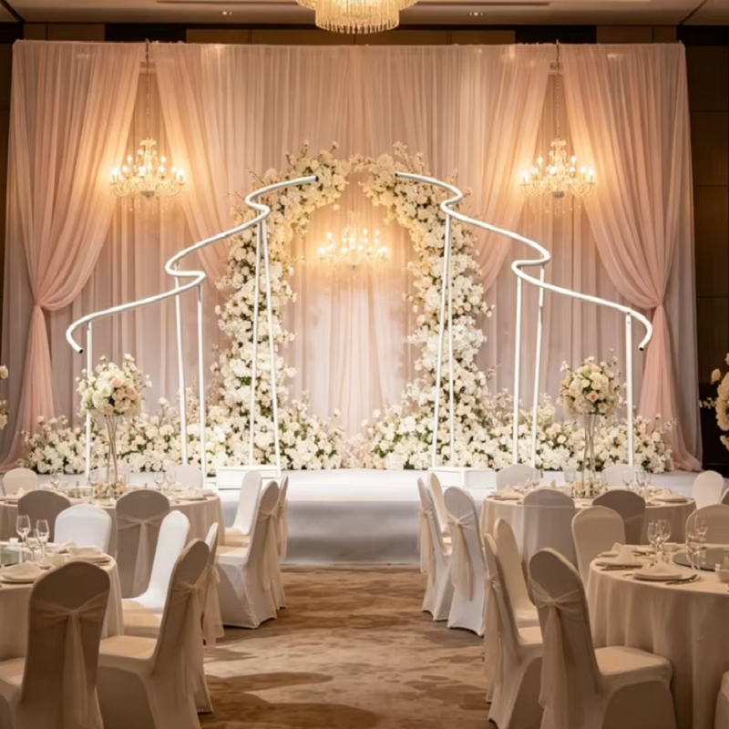 Luxury Wave Shape Frame Outdoo - Wedding/Event Supply Store avaliação e preço