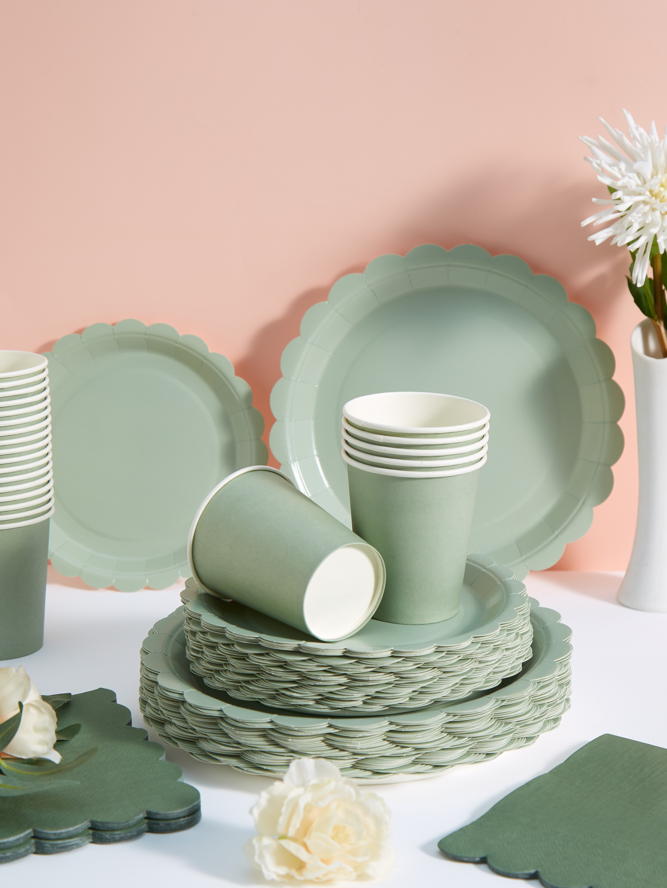 97pcs/set Disposable Tableware - Wedding Decoration Supply avaliação e preço