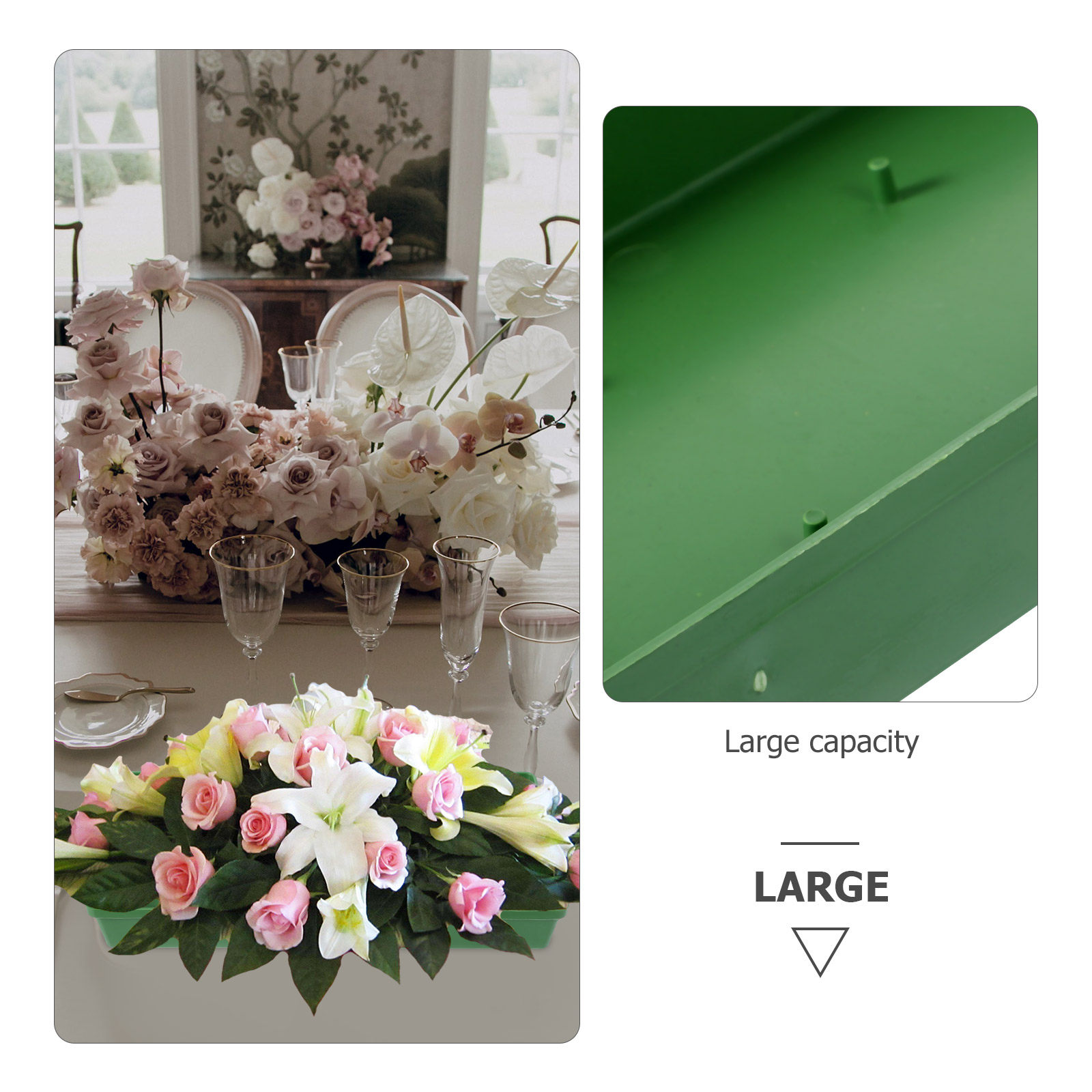 10Pcs Flower Mud Tray Long Nee - Wedding Decoration Supply avaliação e preço