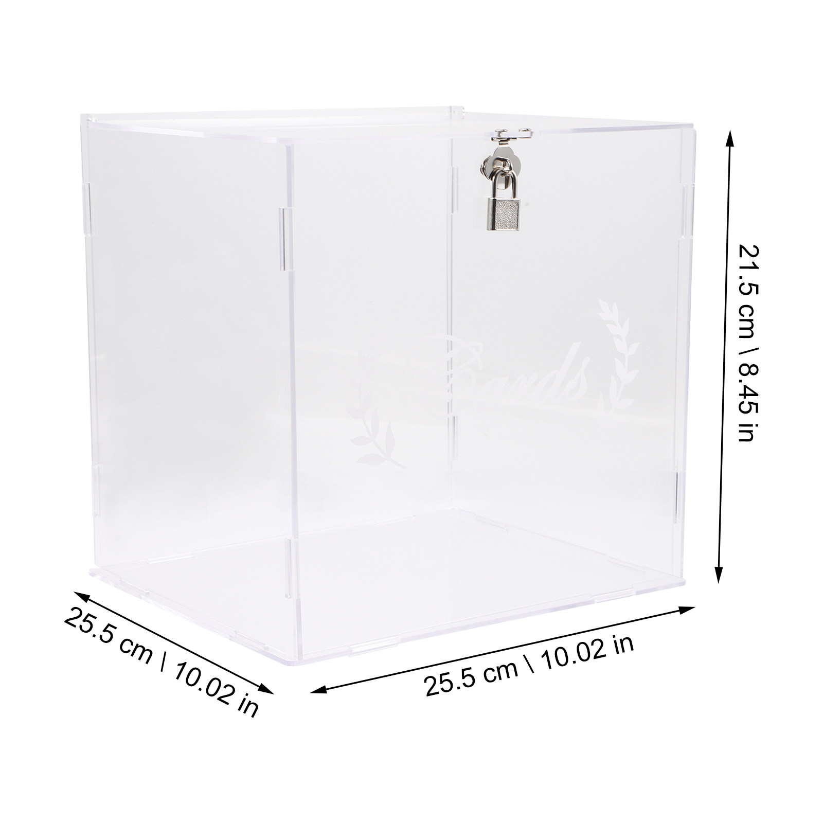 Wedding Transparent Acrylic Ca - Wedding Card Box avaliação e preço