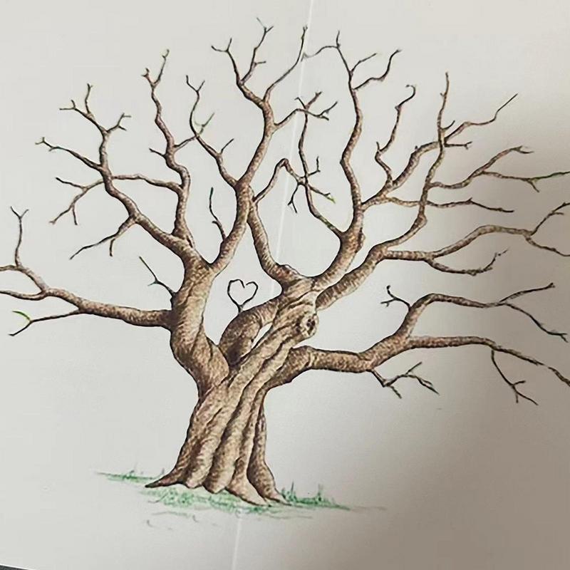 Fingerprint Tree Wedding Gradu - Personalized Guest Book avaliação e preço