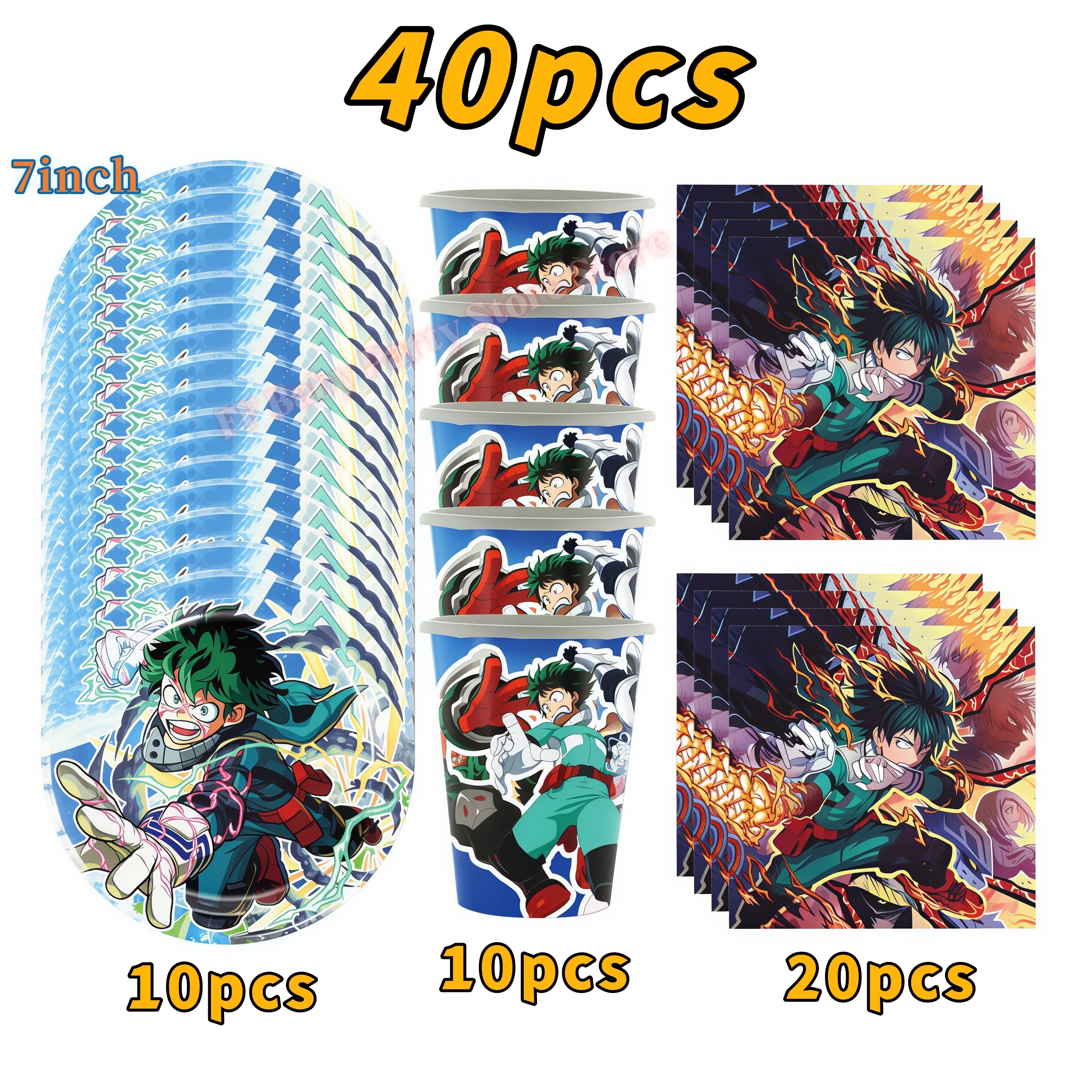 My Heroed Academia Birthday Pa - Confetti Balloon Set avaliação e preço