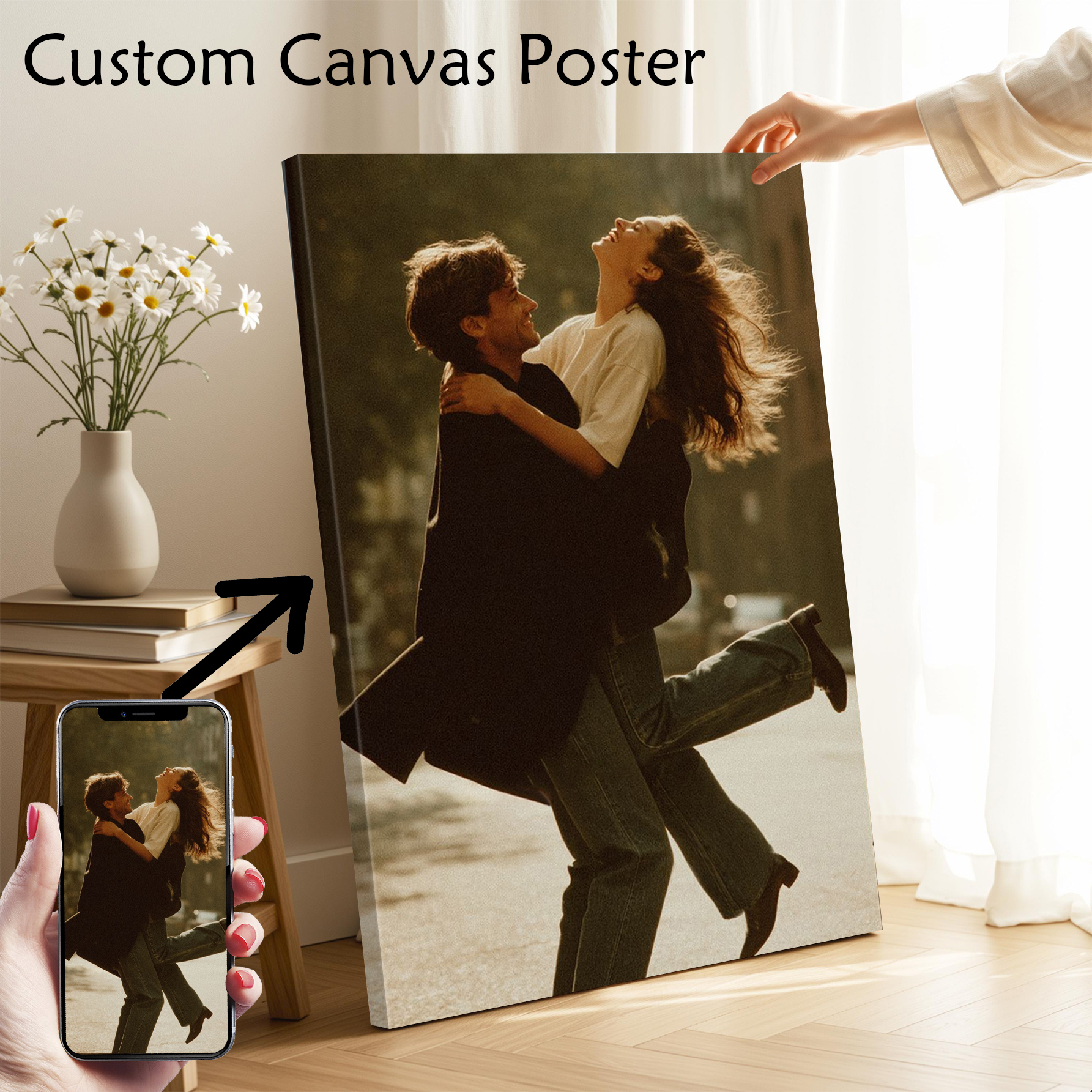 1pc Custom all size Canvas Pos - Wedding Decoration Supply avaliação e preço