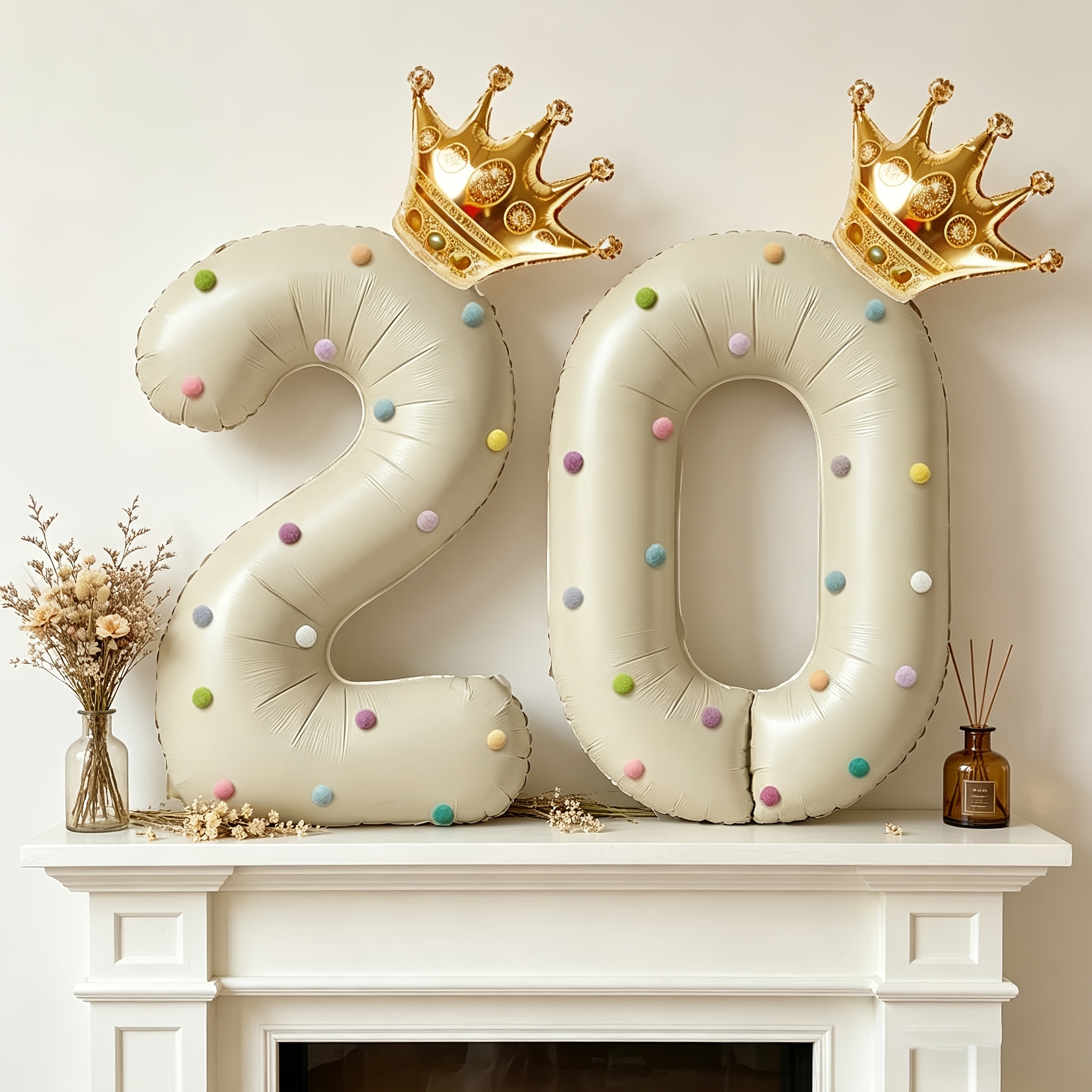 Large 40inch Cream-Colored Num - Wedding/Event Supply Store avaliação e preço