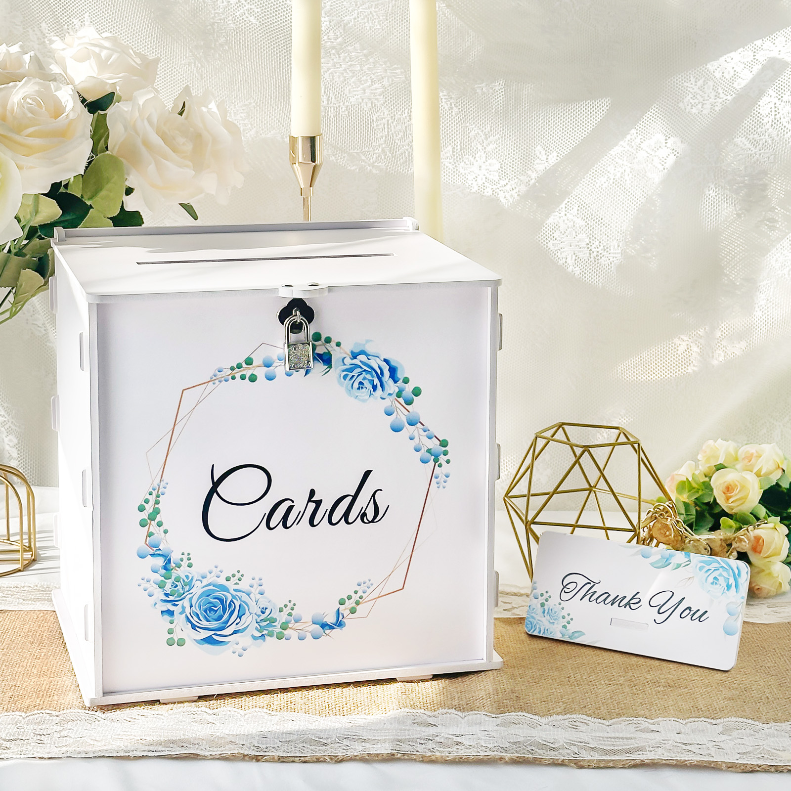 White Wedding Card Box for Rec - Wedding Sutra avaliação e preço