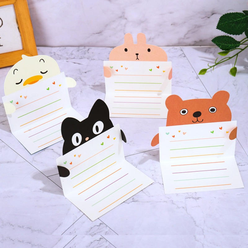 9pcs Cartoon Gift Card Folded  - Wedding Sutra avaliação e preço