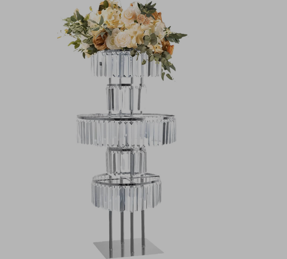 4 PCS Flower Rack Crystal Road - Wedding/Event Supply Store avaliação e preço